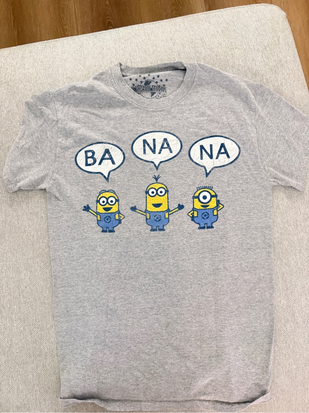 Universal Studios Logo Tee - Gray & Navy